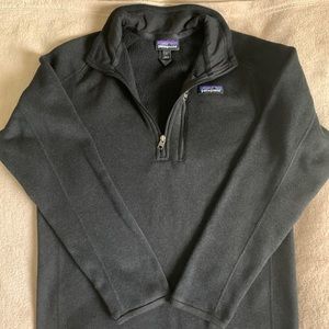 Patagonia black sweater with zipper